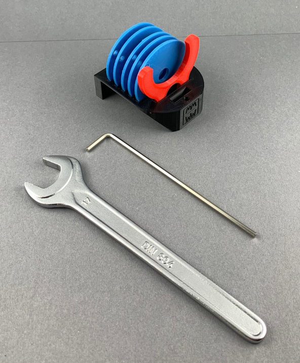 Ringhalter für die Einlegeringe der Fräsplatten Bosch GKF 12V Mini-Frästischset