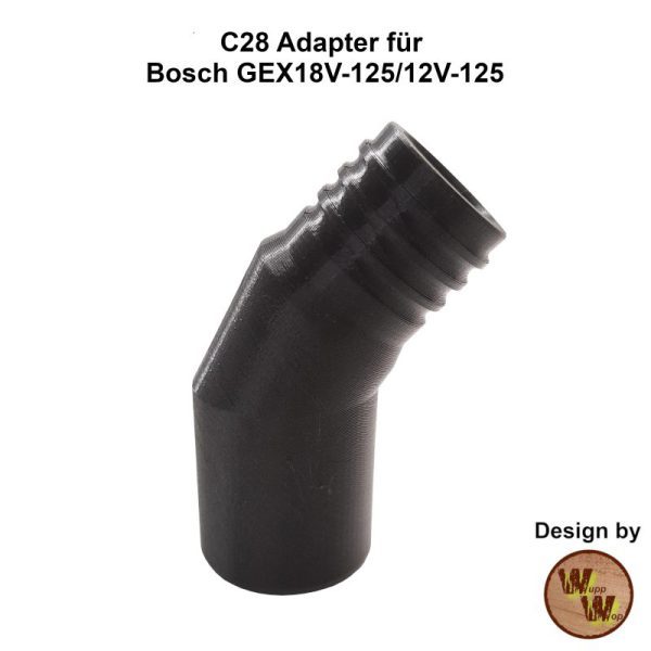C28 Adapter C28GEX1812 passend für BOSCH Akku-Exzenterschleifer GEX18V-125 und GEX12V-125