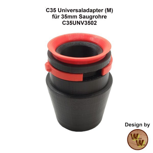 C35 Universaladapter für 35mm Saugrohre (M) C35UNV3502