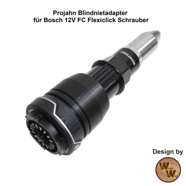 Projahn Blindnietadapter für Bosch 12V FC Flexiclick Schrauber (PJFA12-RG)