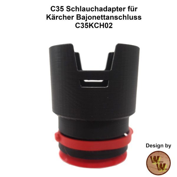C35 Adapter passend für Kärcher Schlauchkupplung mit gelben Bajonettring C35KCH02