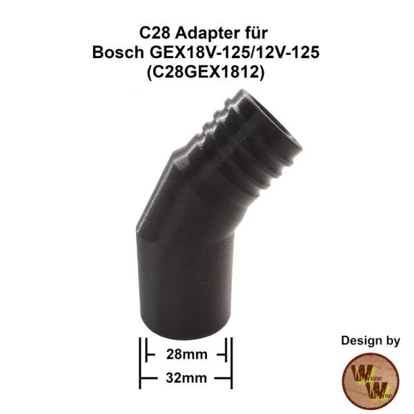C28 Adapter für Bosch GEX18V-125/12V-125 C28GEX1812