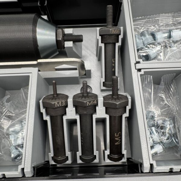 Starterset mit Nietmutternaufsatz für Bosch 12V FC FlexiClick Schrauber​ sowie Nietmuttern in verschiedenen Größen​