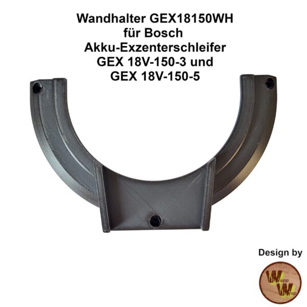 Wandhalter für Bosch Akku-Exzenterschleifer GEX 18V-150-3 und GEX 18V-150-5