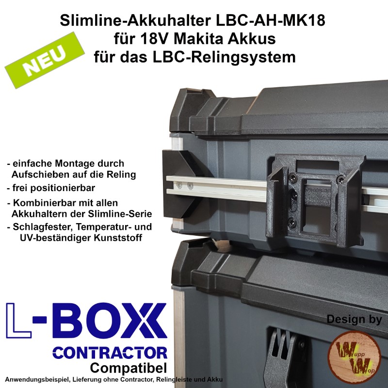 Akkuhalter Makita 18V LBC-AH-MK18 – Bild 3