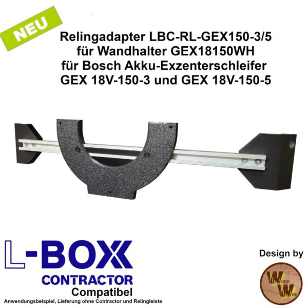Reling-Adapterplatte für Wandhalter GEX18150WH