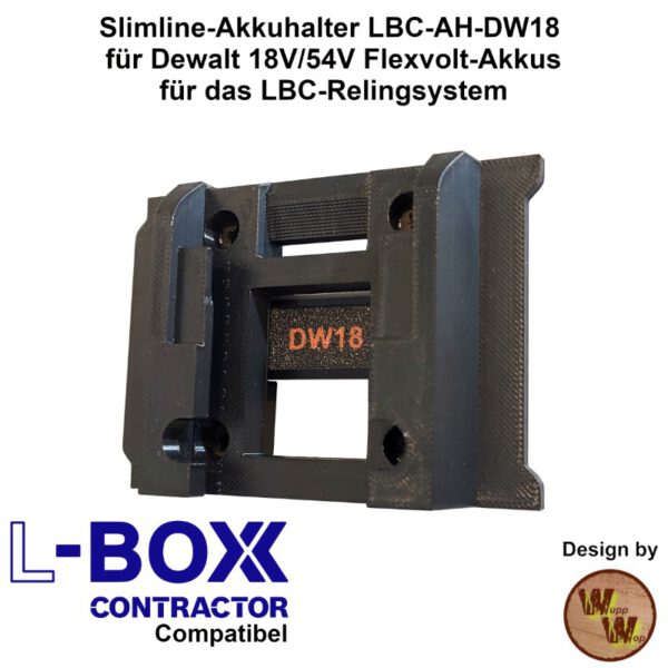 Akkuhalter Dewalt 18V/54V Flexvolt LBC-AH-DW18