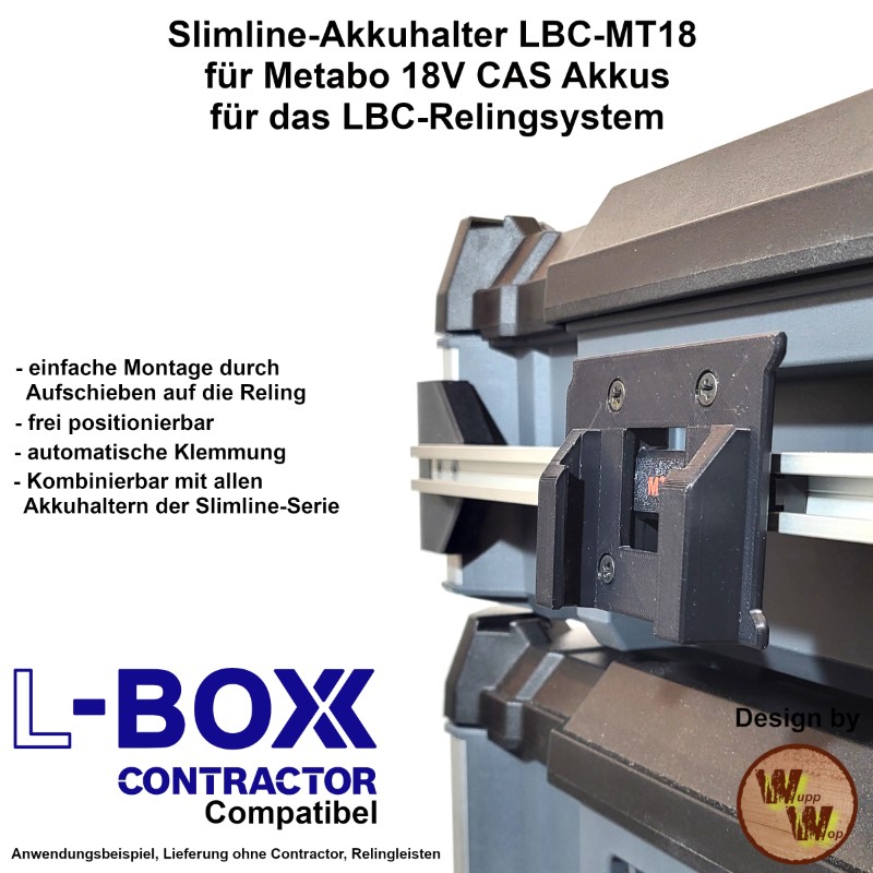 Akkuhalter Metabo CAS 18V LBC-AH-MT18 – Bild 2