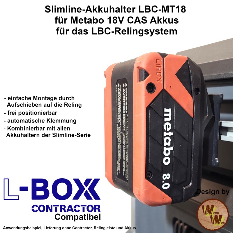 Akkuhalter Metabo CAS 18V LBC-AH-MT18 – Bild 3