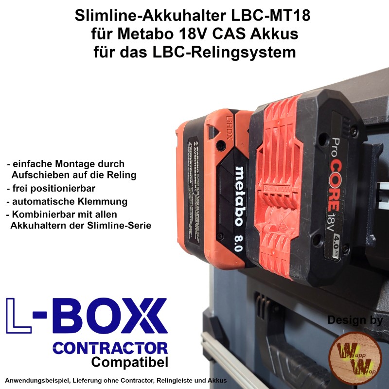 Akkuhalter Metabo CAS 18V LBC-AH-MT18 – Bild 4
